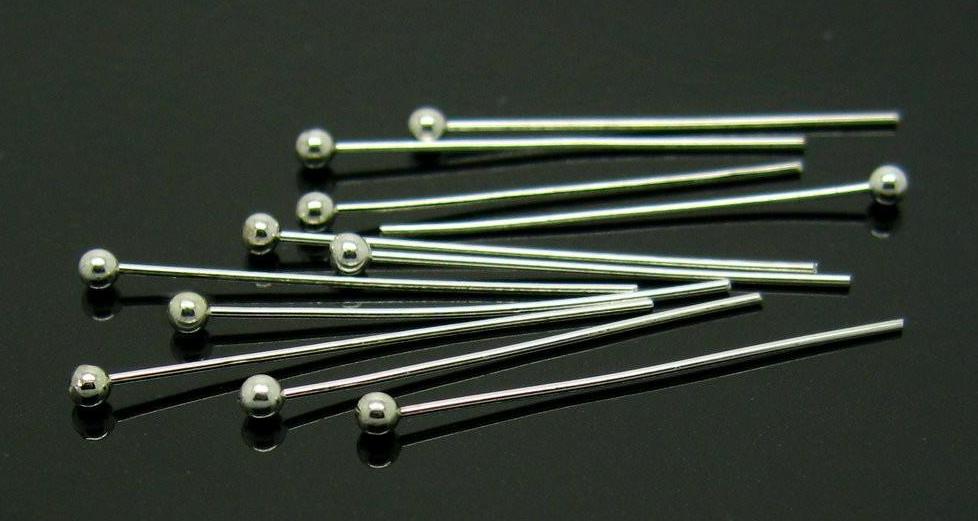 Silver Ball head pins